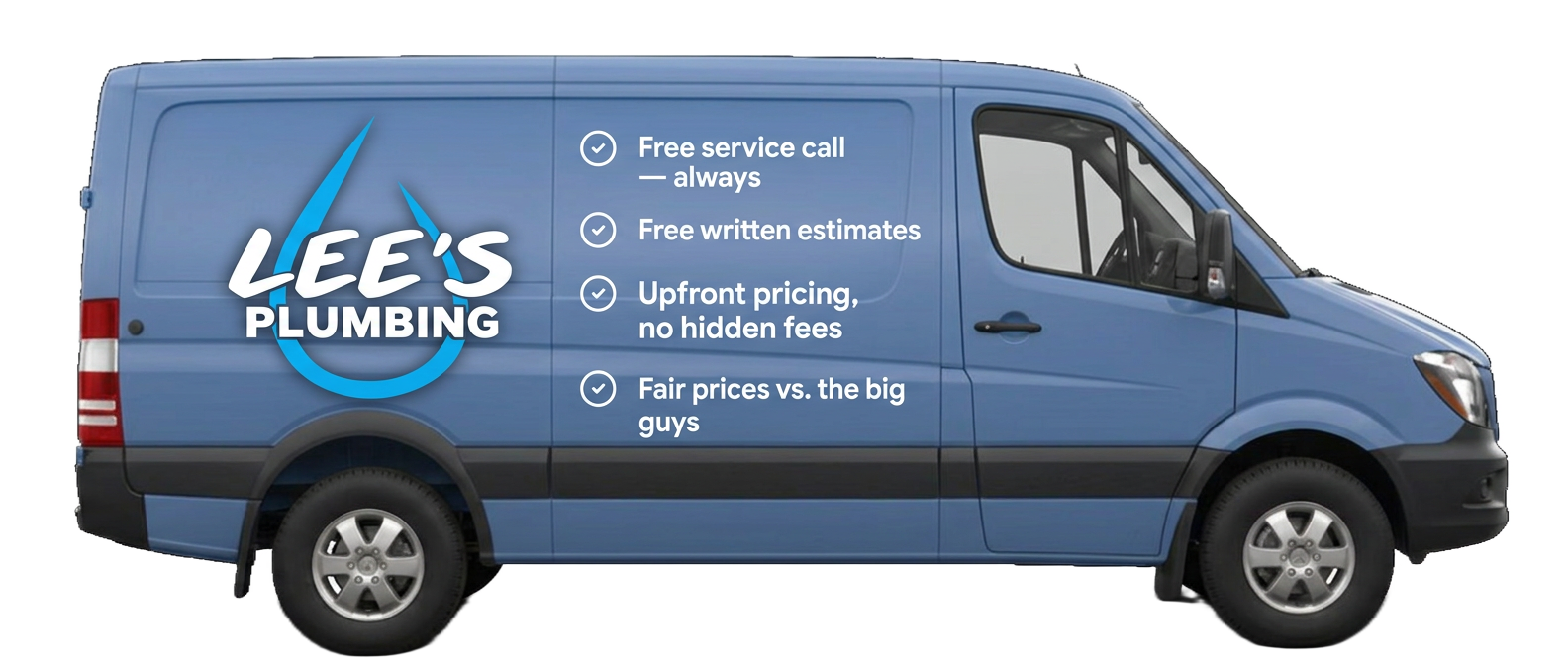 Lee's Plumbing Repairs van